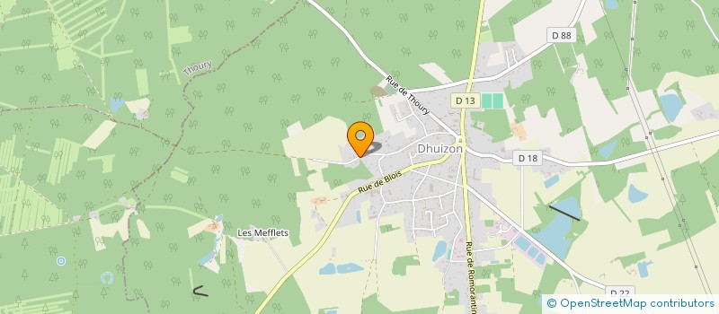 localisation de l'entreprise SCI LA CHAMBORDERIE  DHUIZON