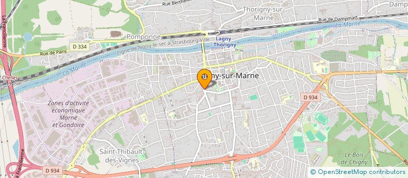 localisation de l'entreprise SCI LA CHAMBOTTE  LAGNY-SUR-MARNE