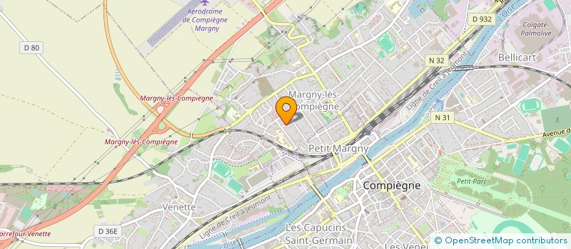 localisation de l'entreprise SCI LA CHAMENCE  MARGNY-LES-COMPIEGNE