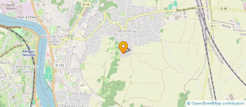 localisation de l'entreprise SCI LA CHAMOISE  MONTANAY