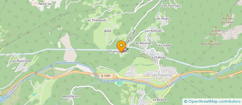 localisation de l'entreprise SCI LA CHAMOUSSIERE  SECHILIENNE