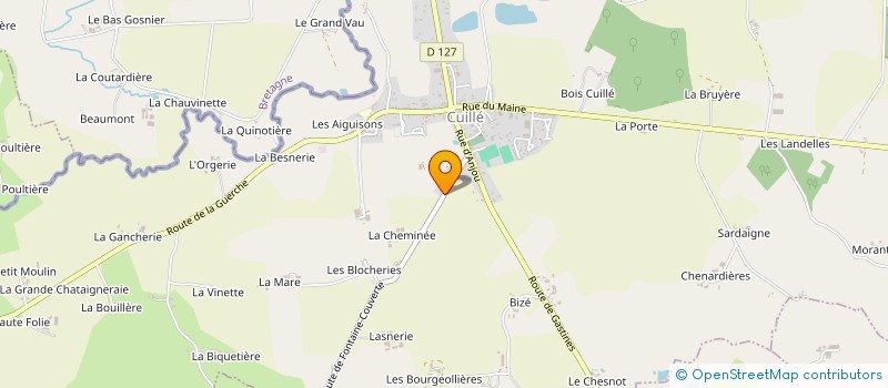 localisation de l'entreprise SCI LA CHAMPAGNE  CUILLE