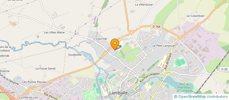 localisation de l'entreprise SCI LA CHAMPAGNE  LAMBALLE-ARMOR