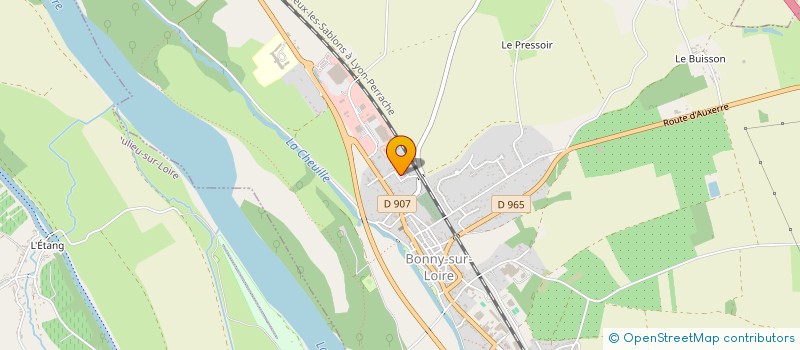localisation de l'entreprise SCI LA CHAMPAGNE à BONNY-SUR-LOIRE
