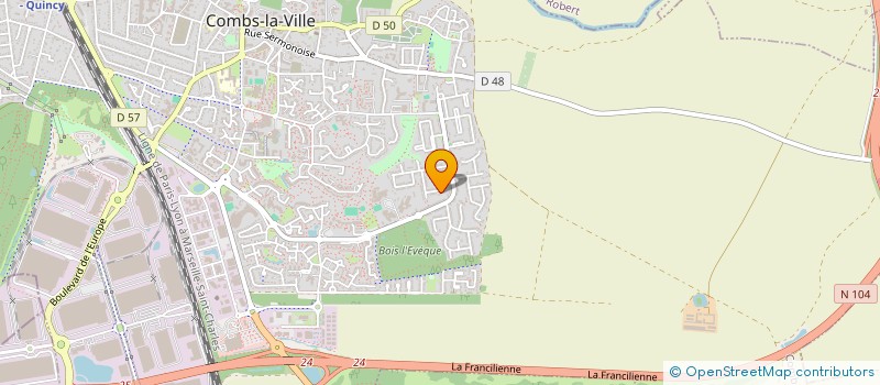 localisation de l'entreprise SCI LA CHAMPENOISE  COMBS-LA-VILLE