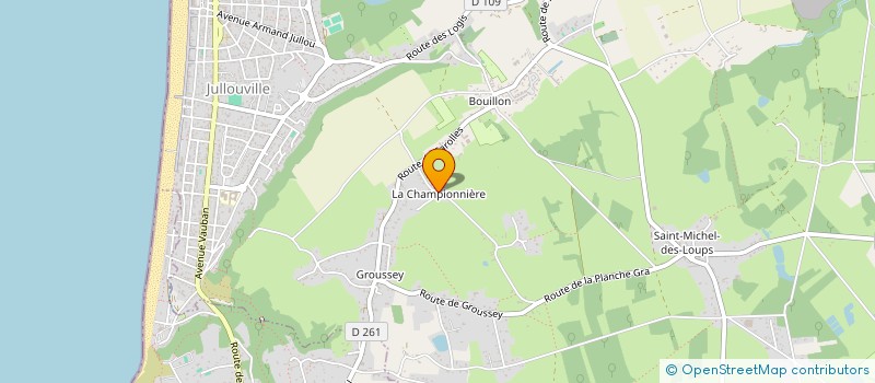 localisation de l'entreprise SCI LA CHAMPONNIERE  JULLOUVILLE