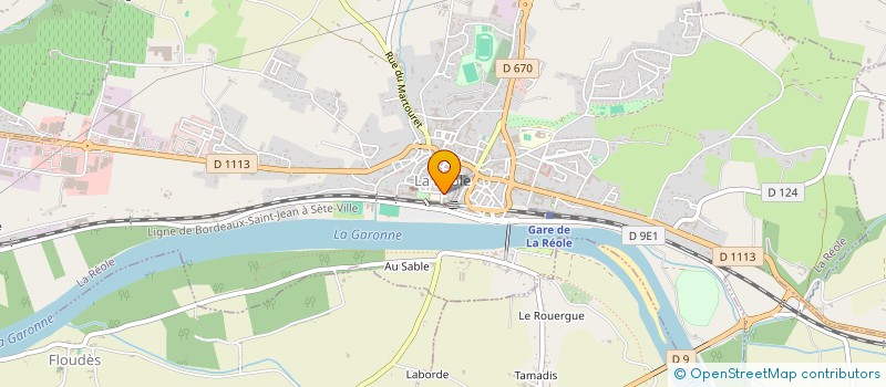 localisation de l'entreprise SCI LA CHANCELIERE  LA REOLE