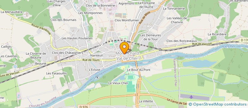 localisation de l'entreprise SCI LA CHANCELLERIE DE MONTRICHARD à MONTRICHARD-VAL-DE-CHER