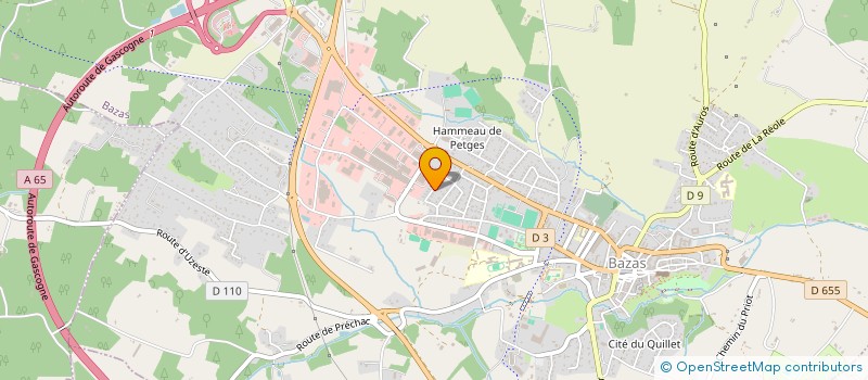 localisation de l'entreprise SCI LA CHANDELIERE  BAZAS