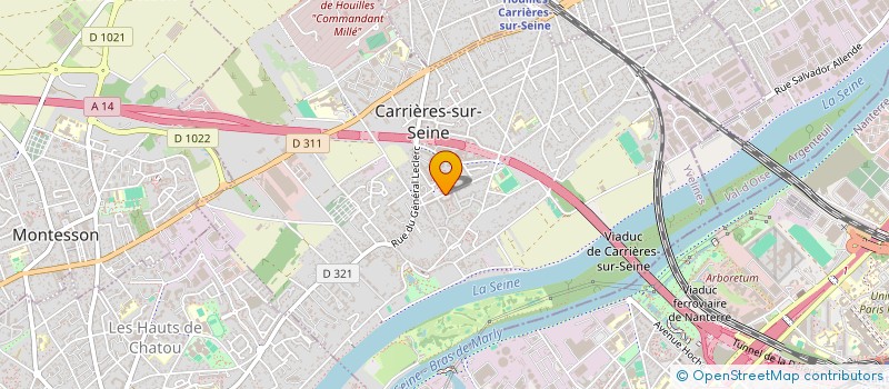 localisation de l'entreprise SCI LA CHANEE  CARRIERES-SUR-SEINE