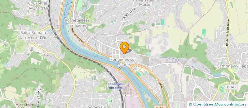 localisation de l'entreprise SCI LA CHANOINE  FONTAINES-SUR-SAONE