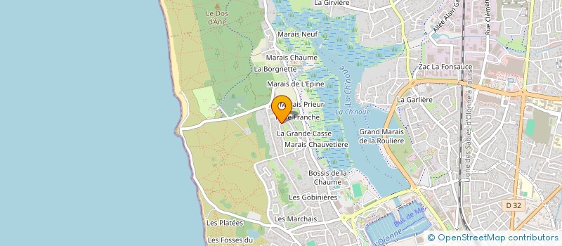 localisation de l'entreprise SCI LA CHAONNERIE à LES SABLES D'OLONNE