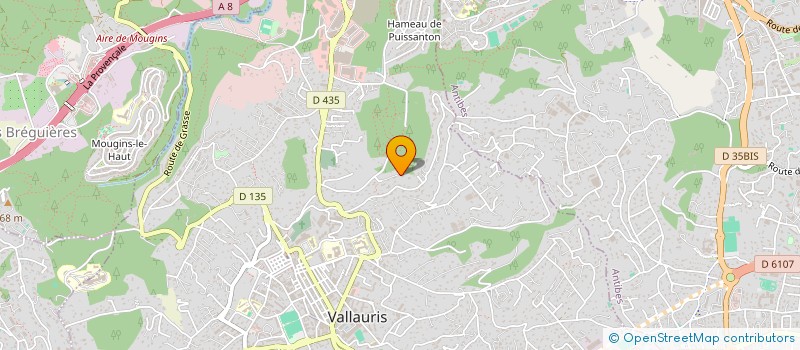 localisation de l'entreprise SCI LA CHAPELLE  VALLAURIS