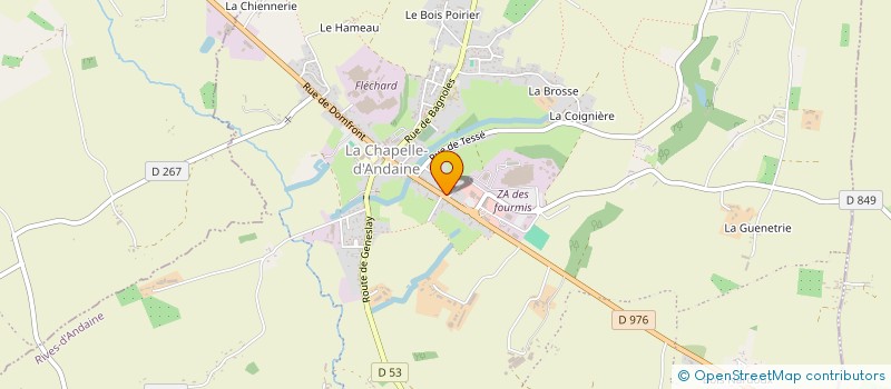 localisation de l'entreprise SCI LA CHAPELLE à RIVES D'ANDAINE