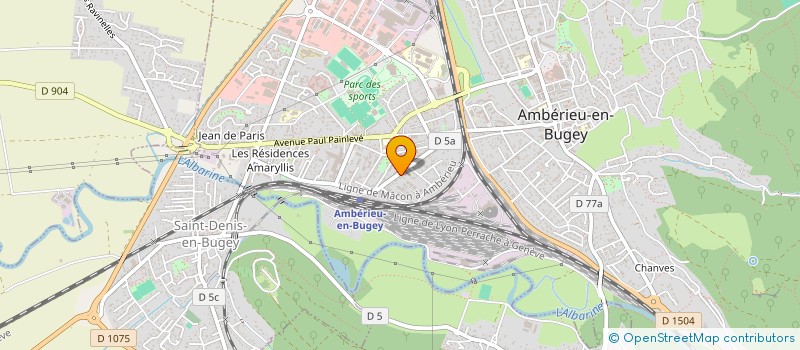 localisation de l'entreprise SCI LA CHAPELLE  AMBERIEU-EN-BUGEY