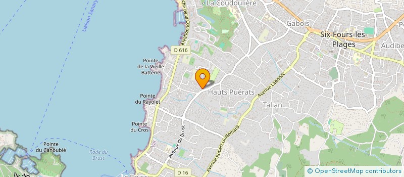 localisation de l'entreprise SCI LA CHAPELLE à SIX-FOURS-LES-PLAGES