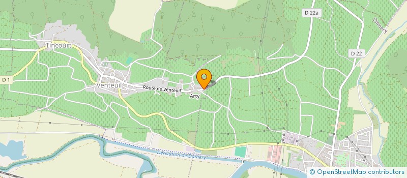 localisation de l'entreprise SCI LA CHAPELLE  VENTEUIL