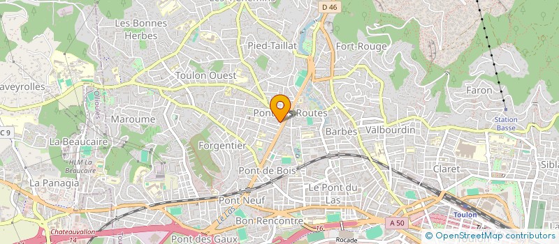 localisation de l'entreprise SCI LA CHAPELLE  TOULON