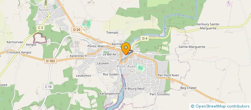 localisation de l'entreprise SCI LA CHAPELLE  PONT-AVEN