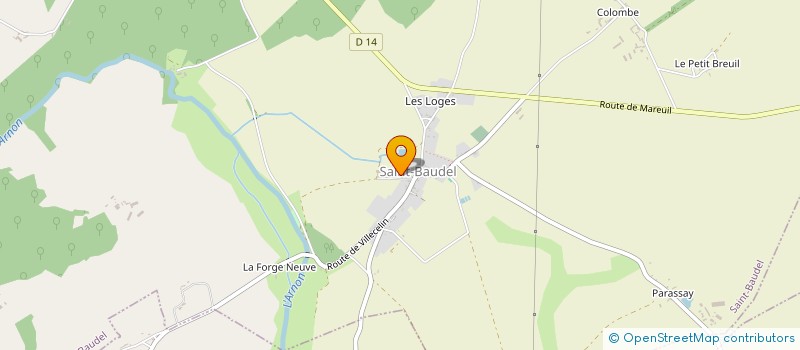 localisation de l'entreprise SCI LA CHAPELLE  SAINT-BAUDEL