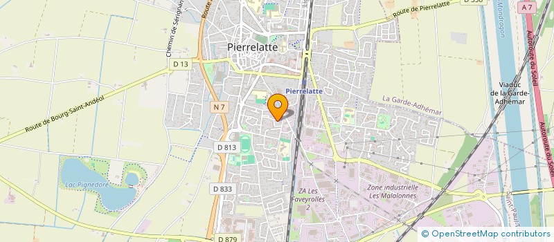 localisation de l'entreprise SCI LA CHAPELLE à PIERRELATTE