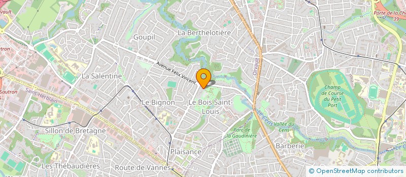 localisation de l'entreprise SCI LA CHAPELLE à ORVAULT