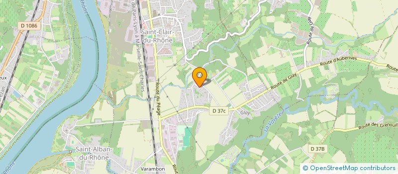 localisation de l'entreprise SCI LA CHAPELLE  SAINT-CLAIR-DU-RHONE