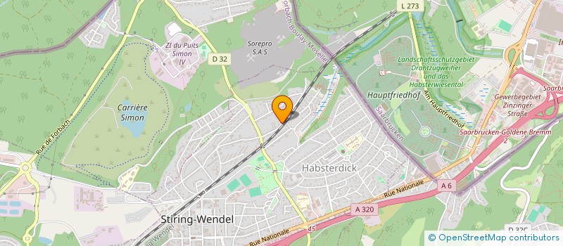 localisation de l'entreprise SCI LA CHAPELLE  STIRING-WENDEL