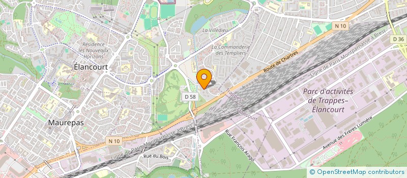 localisation de l'entreprise SCI LA CHAPELLE  ELANCOURT