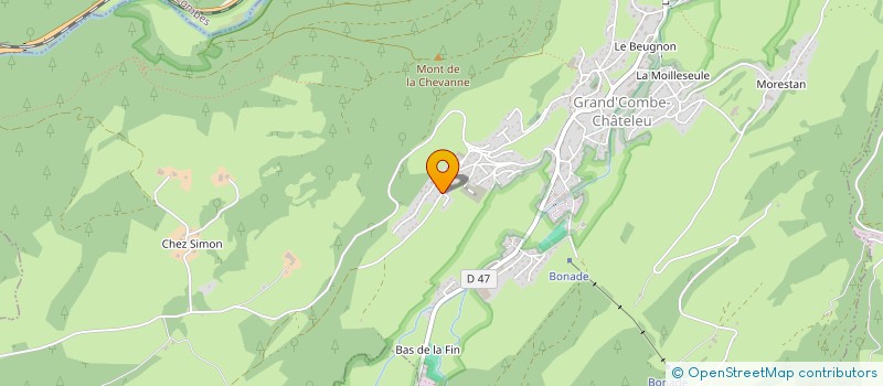 localisation de l'entreprise SCI LA CHAPELLE  GRAND'COMBE-CHATELEU