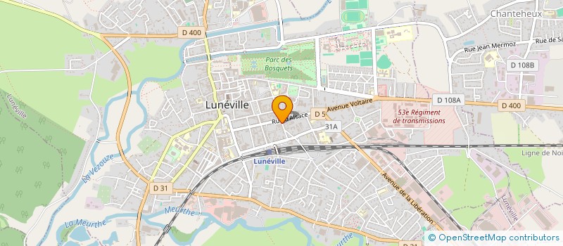 localisation de l'entreprise SCI LA CHAPELLE  LUNEVILLE