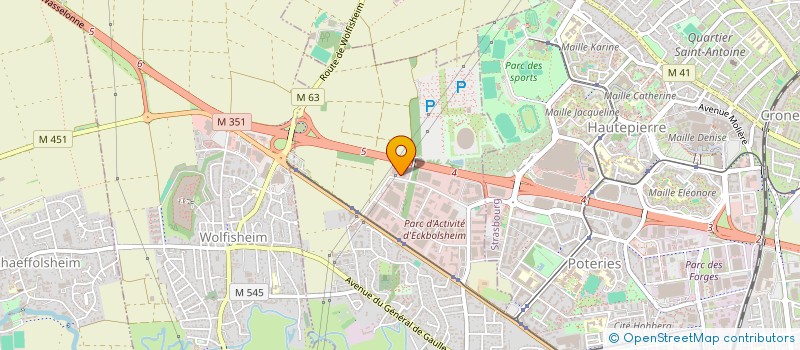 localisation de l'entreprise SCI LA CHAPELLE  ECKBOLSHEIM