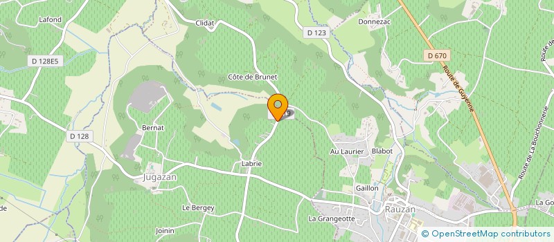 localisation de l'entreprise SCI LA CHAPELLE  JUGAZAN