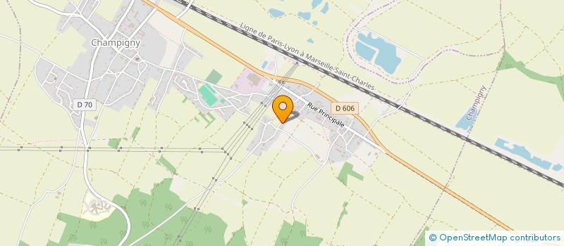 localisation de l'entreprise SCI LA CHAPELLE  CHAMPIGNY