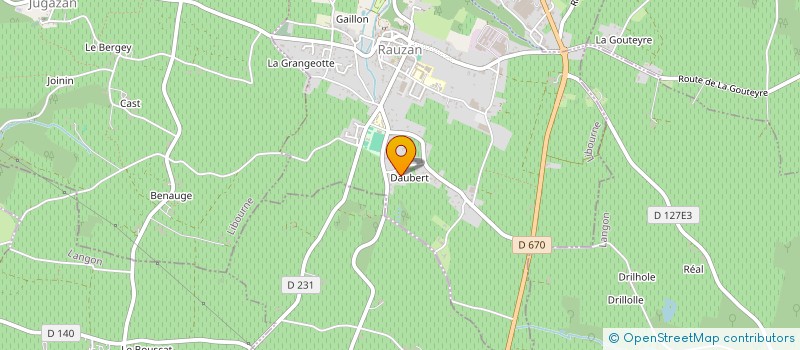 localisation de l'entreprise SCI LA CHAPELLE  RAUZAN