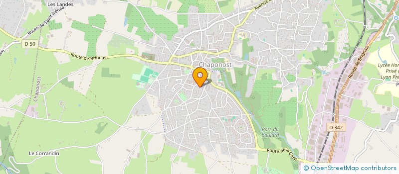 localisation de l'entreprise SCI LA CHAPELLE  CHAPONOST