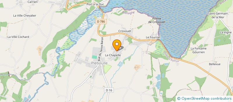 localisation de l'entreprise SCI LA CHAPELLE  PLEBOULLE