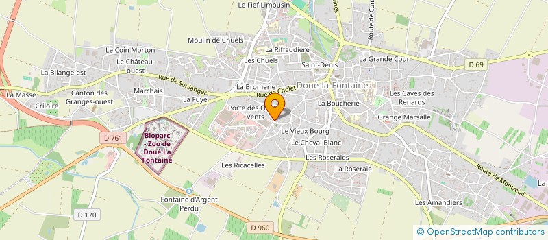 localisation de l'entreprise SCI LA CHAPELLE  DOUE-EN-ANJOU