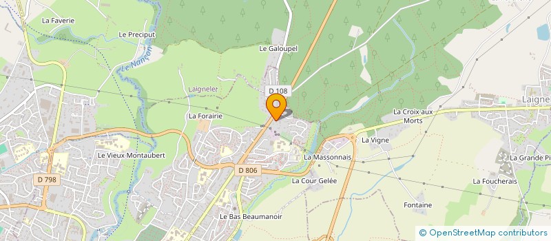 localisation de l'entreprise SCI LA CHAPELLE DE LA VERRERIE  FOUGERES