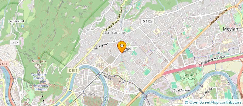 localisation de l'entreprise SCI LA CHAPELLE DU LAC  LA TRONCHE