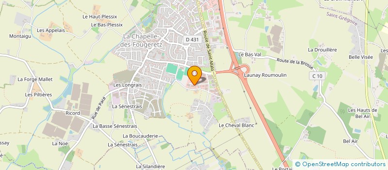 localisation de l'entreprise SCI LA CHAPELLE DU TERTRE, SOCIETE EN LIQUIDATION  LA CHAPELLE-DES-FOUGERETZ