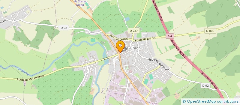 localisation de l'entreprise SCI LA CHAPELLERIE  SARRE-UNION