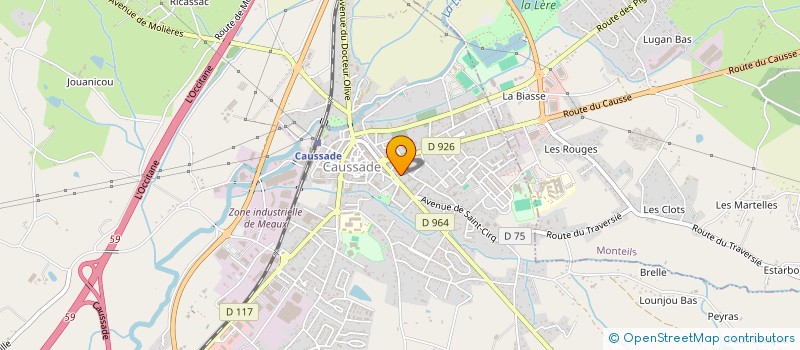 localisation de l'entreprise SCI LA CHAPELLERIE  CAUSSADE