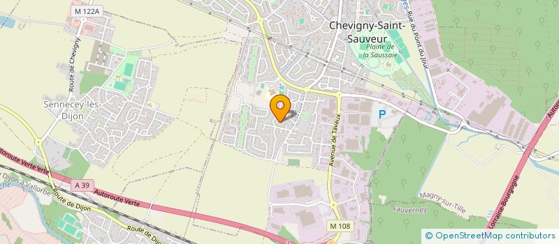 localisation de l'entreprise SCI LA CHAPELOTTE  CHEVIGNY-SAINT-SAUVEUR