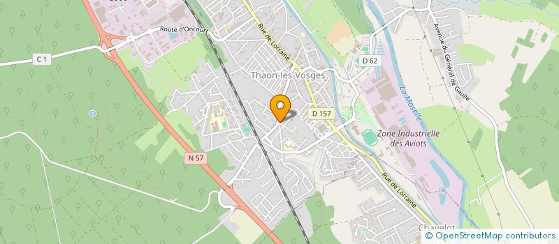 localisation de l'entreprise SCI LA CHARADE  THAON-LES-VOSGES