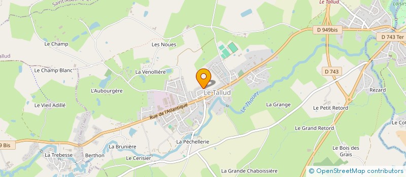 localisation de l'entreprise SCI LA CHARBONNELIERE  NIORT