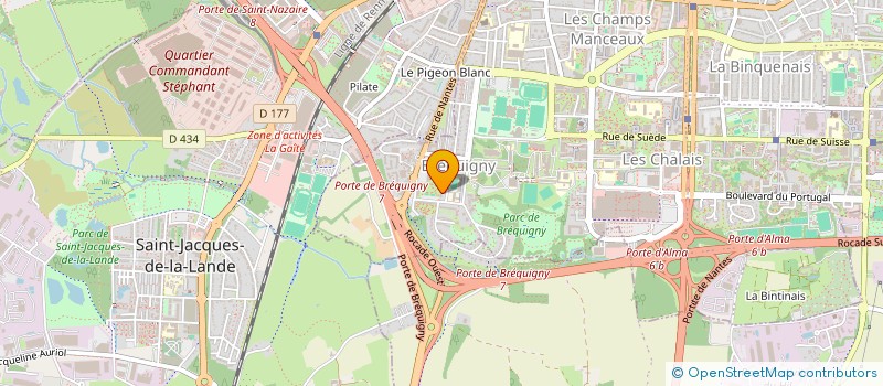 localisation de l'entreprise SCI LA CHARBONNETTE  RENNES
