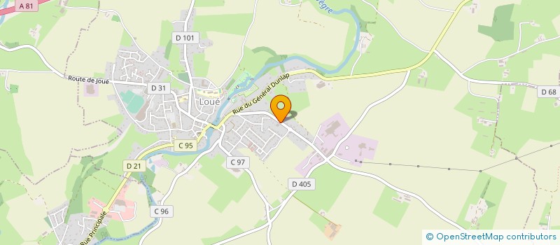 localisation de l'entreprise SCI LA CHARBONNIERE  LOUE