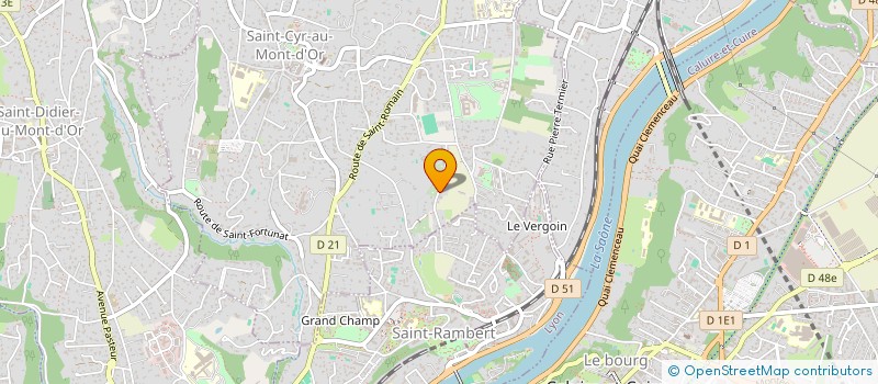 localisation de l'entreprise SCI LA CHARBOTTINE  SAINT-CYR-AU-MONT-D'OR