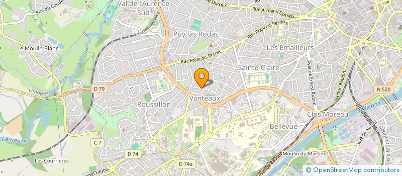 localisation de l'entreprise SCI LA CHARENTAISE à LIMOGES
